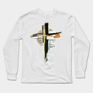 Scripture Cross Art 2 Timothy 4v7 Long Sleeve T-Shirt